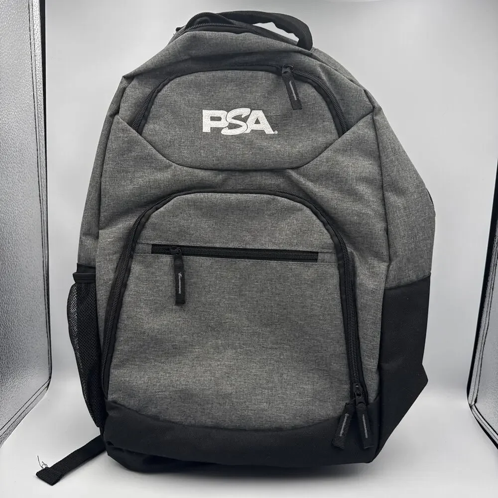 New Grey PSA (Professional Sports Authenticator) Laptop Backpack bag